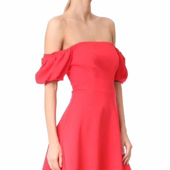 Black Halo Dresses & Skirts - Black Halo Arden Mini Off-Shoulder Dress Chic Red